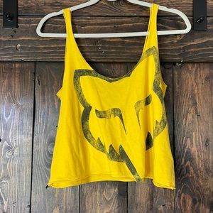 Yellow Fox crop top